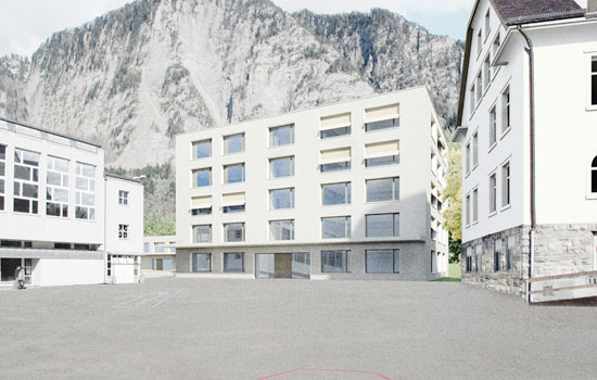 Blick Pausenhof
