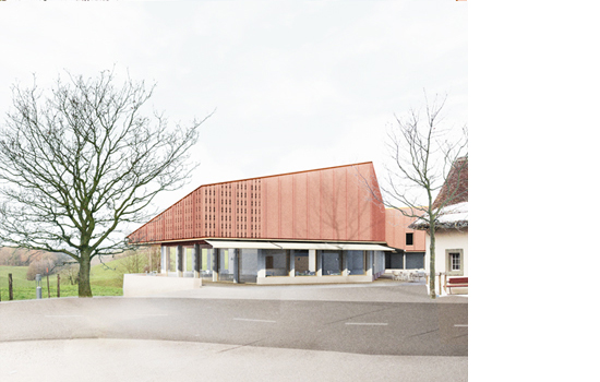 Café am Zugang zum Hof