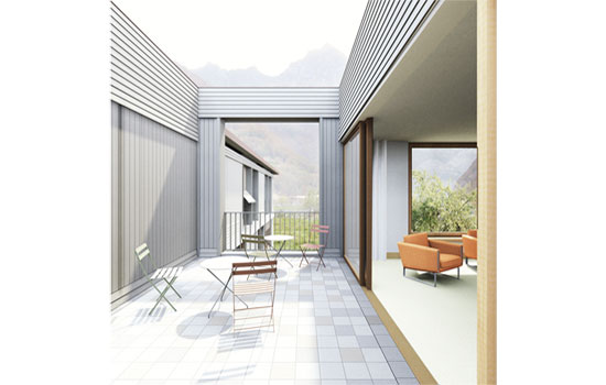 Terrasse Wohngemeinschaft