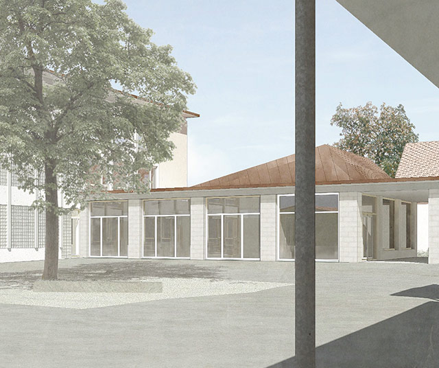 Visualisierung Neubau Schulhaus_4 Schulanlage Sch&oumltz, LU