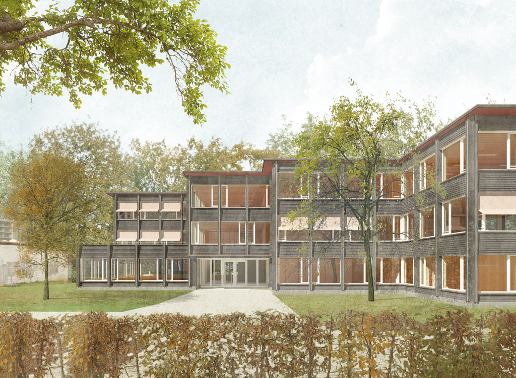 Zugang Neubau Betreuungshaus Rüterwies