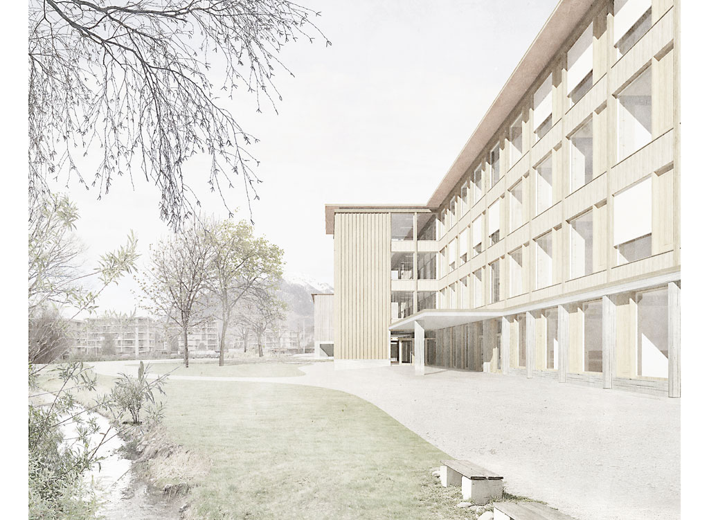 Visualisierung Schulhaus ausen