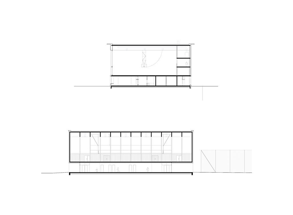 Schnitte Turnhalle