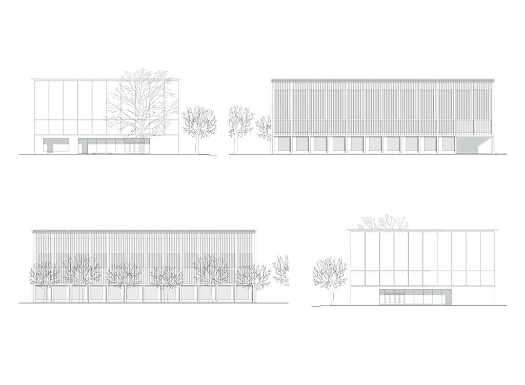 Ansichten Turnhalle