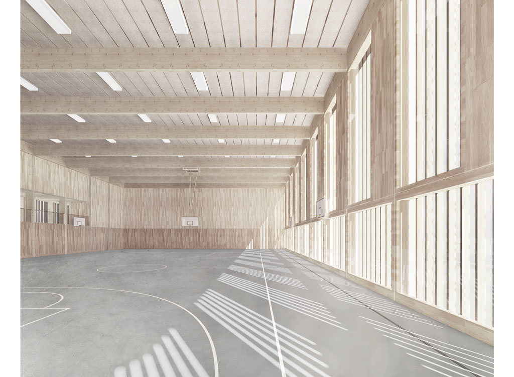 Visualisierung Turnhalle innen