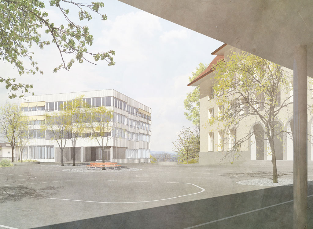 Visualisierung Aussenbereich 2b und 1. OG