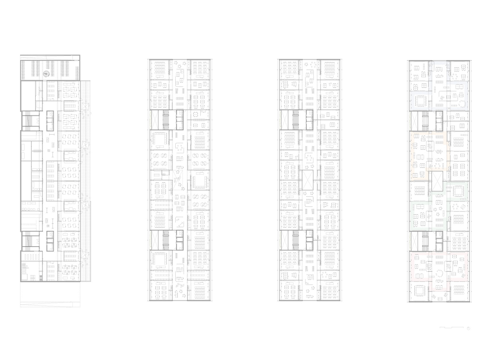 Grundrisse UG, 1.-3.OG