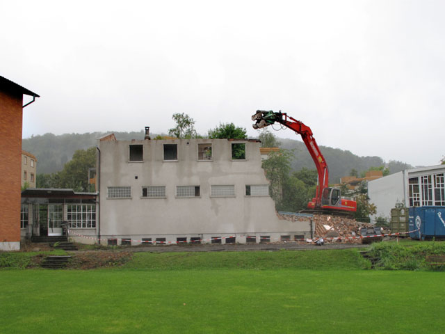 Abriss der alten Turnhalle