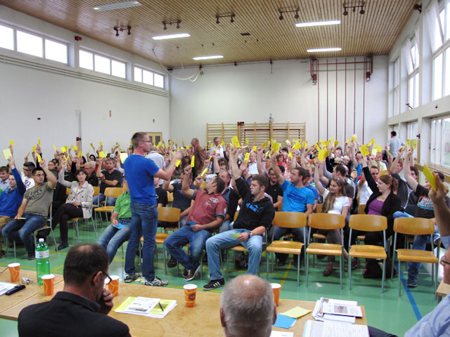 Abstimmung über den Planungs- und Baukredit für den Neubau der Mehrzweckhalle Kemmental