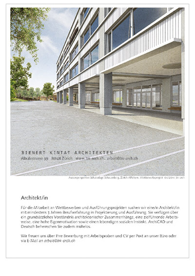 Architekt/in gesucht