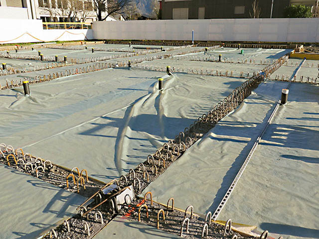 Vorbereitung der Bodenplatten
