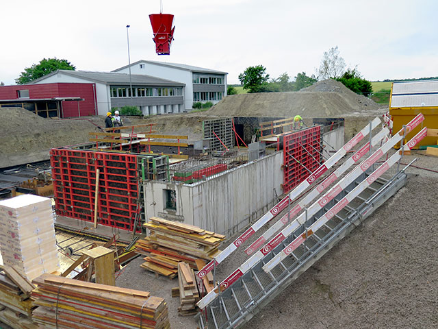 Wände UG, Schutzraum
