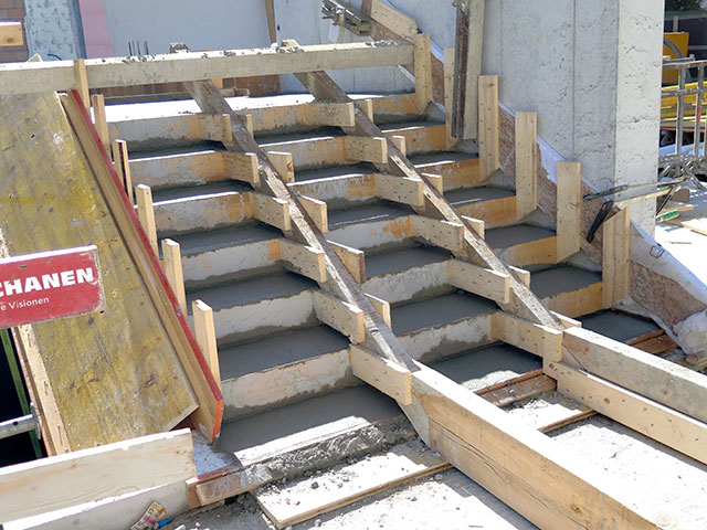 Treppe geschalt