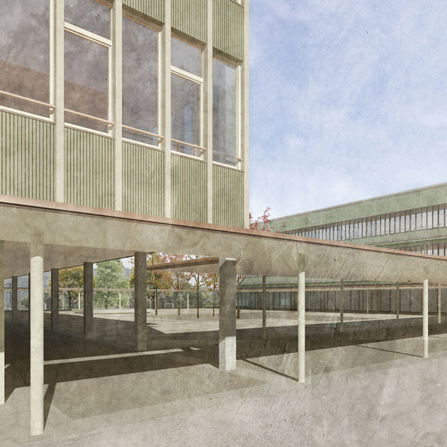 Miniatur Visu Erweiterung der Schulanlage Altikofen in Ittigen, BE
