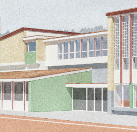 Visu Ergebnis PWV Erweiterung Schulanlage Gsteig, Luftingen