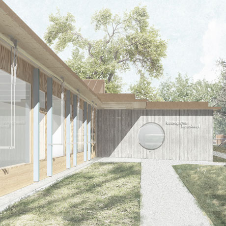 Visu Neubau Vierfachkindergarten Rosswinkel, Effretikon, ZH