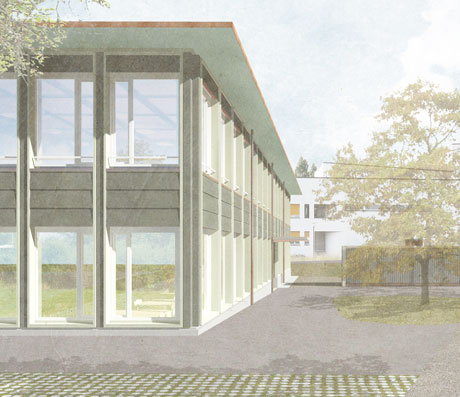 Abschluss Bauprojekt Neubau Schulhaus HPS Rümelbach, Rümlang, ZH