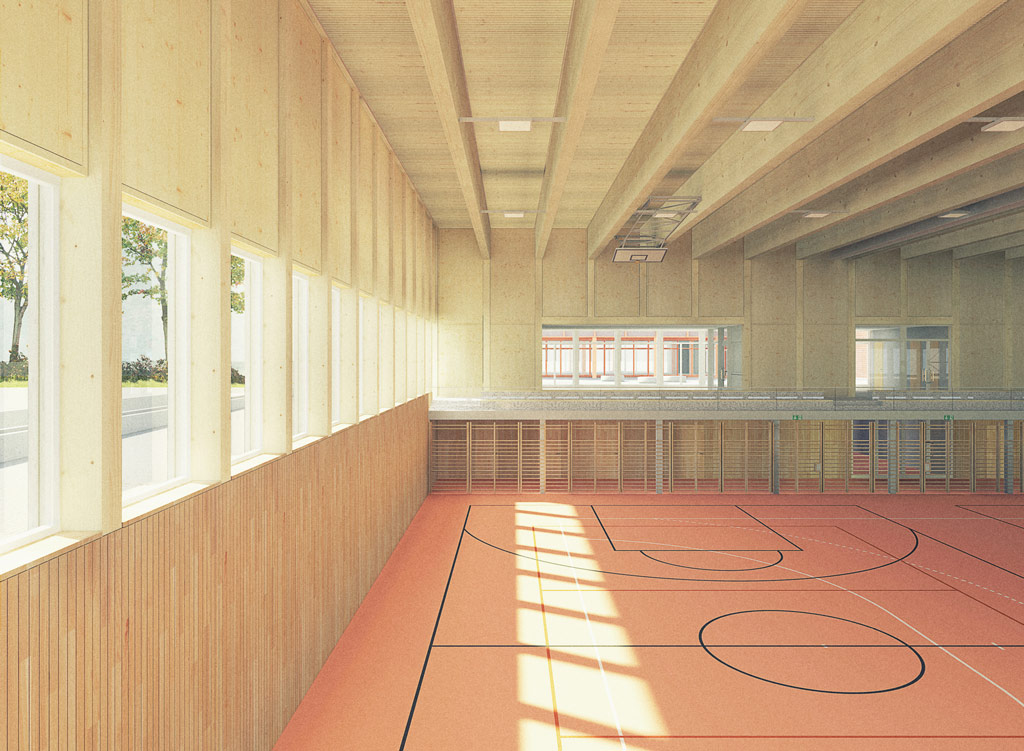 Neubau Dreifachsporthalle Schulanlage Sternmatt 2_Baar (2019)